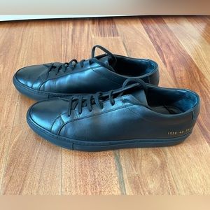Common Projects Original Achilles black leather sneakers, EU 43 US 10, worn 1-2X